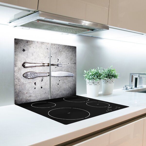 Tagliere in vetro Posate 60x52 cm