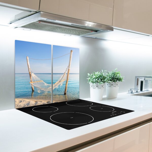 Tagliere in vetro Amaca vicino al mare 60x52 cm