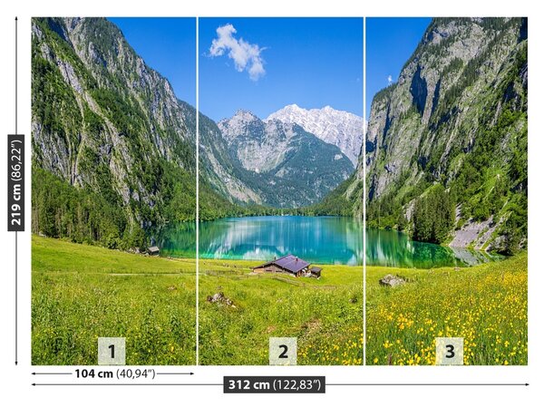 Carta da parati Obersee Königsee 104x70 cm