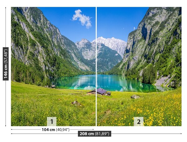 Carta da parati Obersee Königsee 104x70 cm