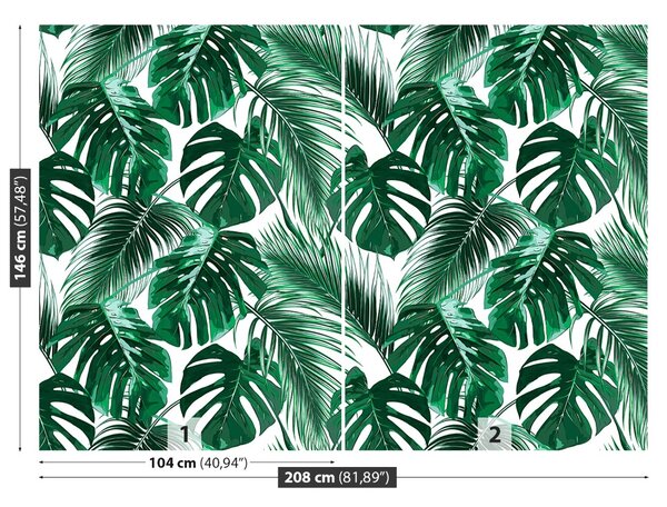 Carta da parati Monstera Hole 104x70 cm