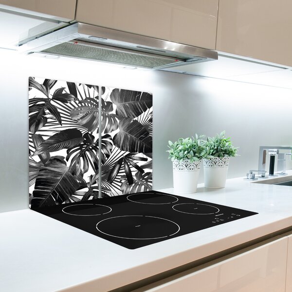 Tagliere in vetro Foglie tropicali 60x52 cm