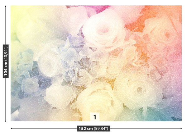 Carta da parati Bouquet vintage 104x70 cm