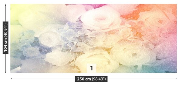 Carta da parati Bouquet vintage 104x70 cm