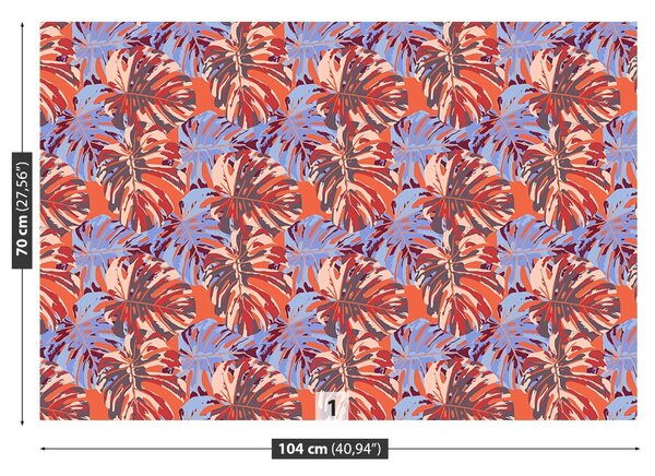 Carta da parati Foglie tropicali 104x70 cm