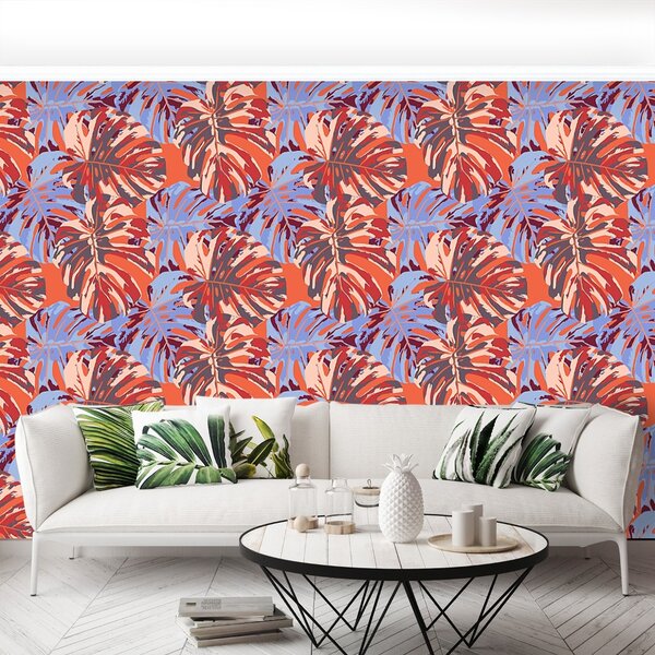 Carta da parati Foglie tropicali 104x70 cm