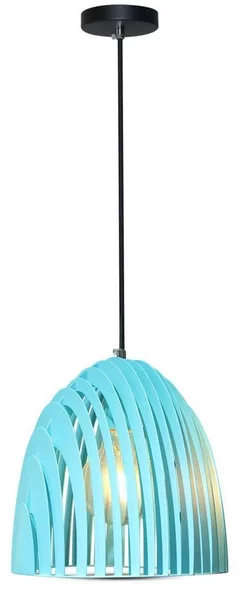 Lampadario a sospensione con filo 1xE27/60W/230V blu