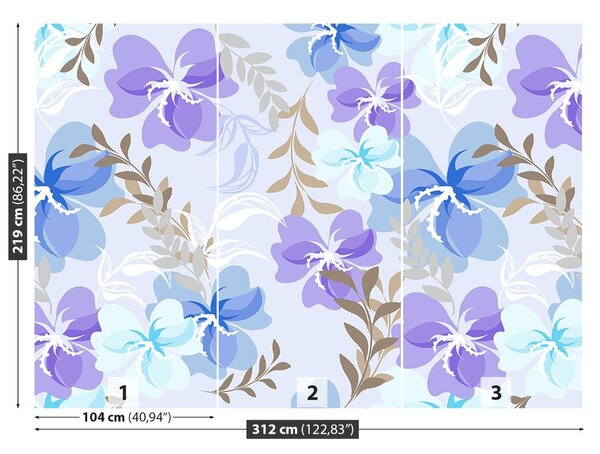Carta da parati Fiori 104x70 cm