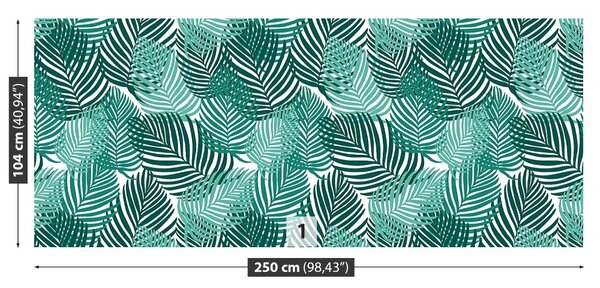 Carta da parati Foglie tropicali 104x70 cm