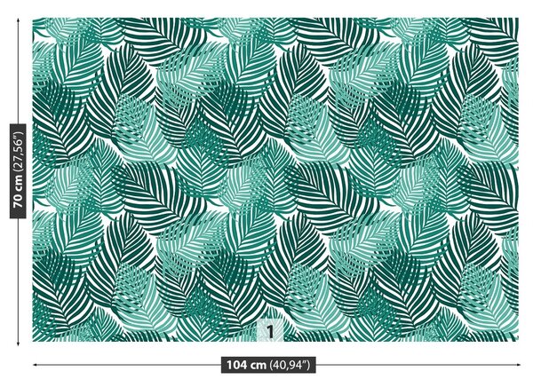 Carta da parati Foglie tropicali 104x70 cm