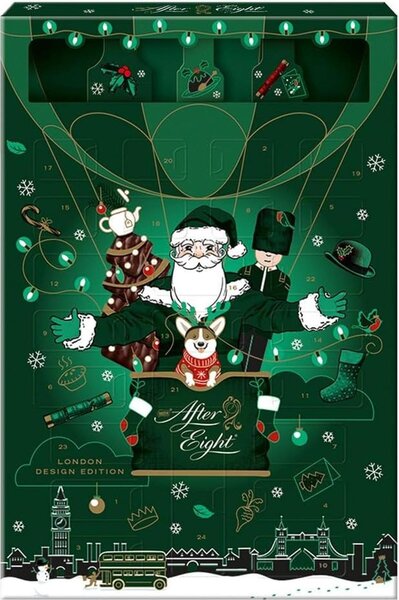 Calendario dell'Avvento AFTER EIGHT figure di cioccolato fondente ripiene di menta 199 g