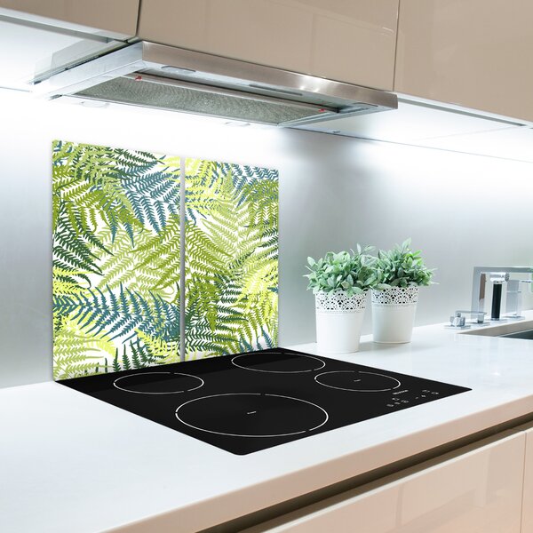 Tagliere in vetro temperato Pattern felce 60x52 cm