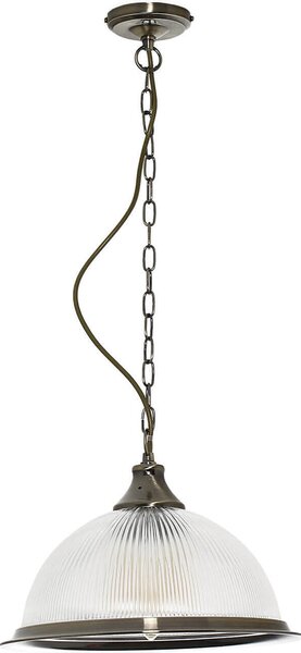 Lampada a sospensione Art Nouveau "Bärnau" in ottone antico, metallo e vetro, lampada a sospensione per il soggiorno e il tavolo da pranzo