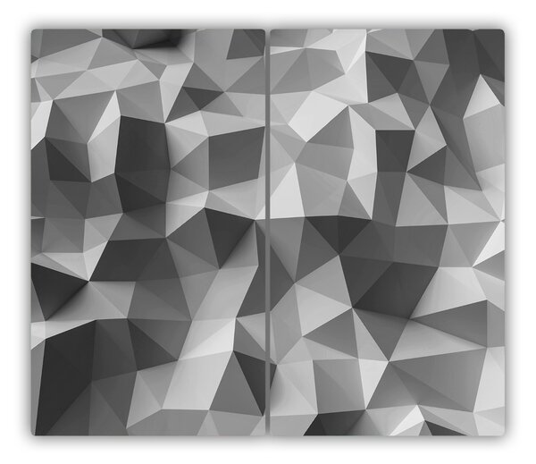 Tagliere in vetro Astrazione del triangolo 60x52 cm