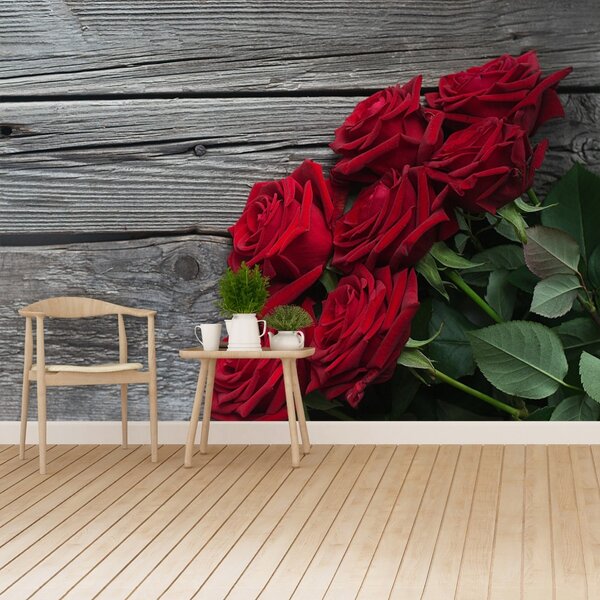 Carta da parati Rose rosse 104x70 cm