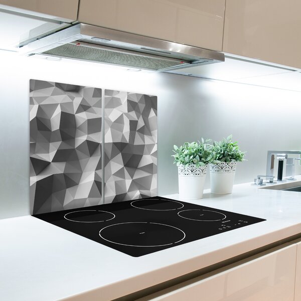 Tagliere in vetro Astrazione del triangolo 60x52 cm