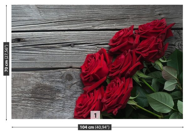 Carta da parati Rose rosse 104x70 cm