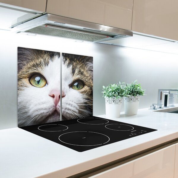Tagliere in vetro Occhi di gatto verde 60x52 cm