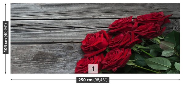 Carta da parati Rose rosse 104x70 cm