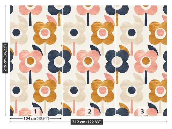 Carta da parati Pattern floreale 104x70 cm