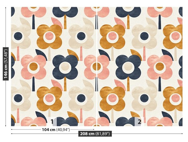 Carta da parati Pattern floreale 104x70 cm