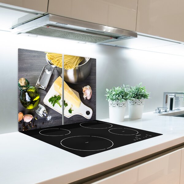 Tagliere in vetro Pasta con aglio 60x52 cm