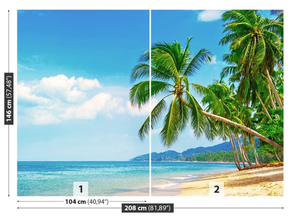 Carta da parati Palm Beach 104x70 cm
