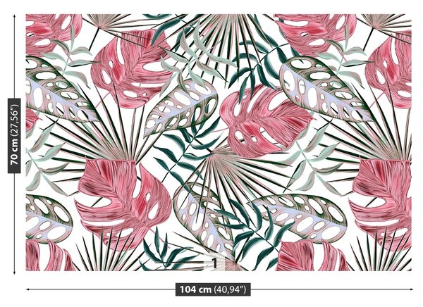 Carta da parati Foglie tropicali 104x70 cm