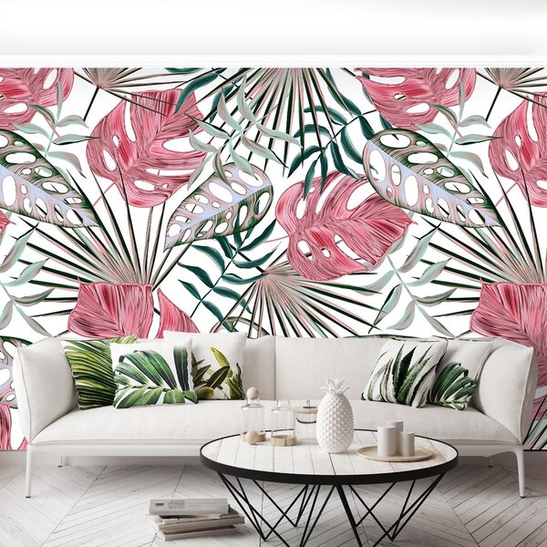 Carta da parati Foglie tropicali 104x70 cm