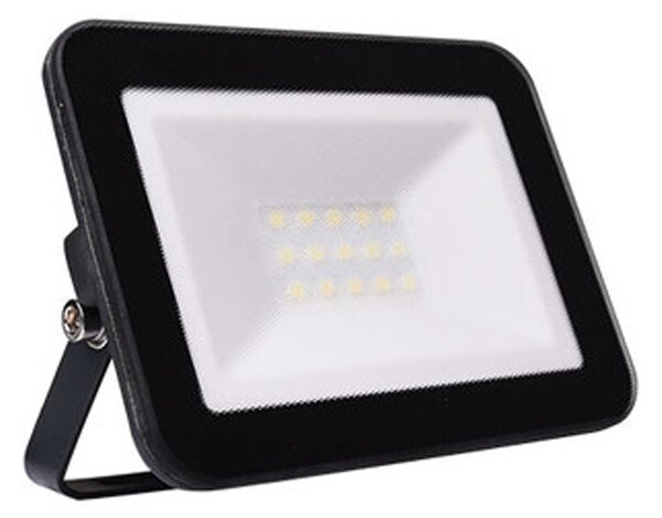 Proiettore a LED da 10 Watt e 900 lumen, nero, IP65, illuminazione per cortili