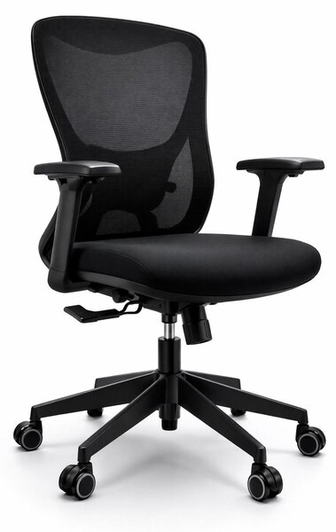 Sedia da ufficio ergonomica con schienale in rete e braccioli regolabili