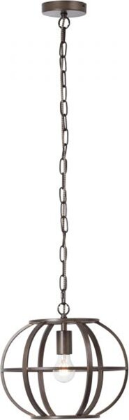 Lampada BRILLIANT, lampada a sospensione Basia 35 cm in acciaio nero, metallo, 1x A60, E27, 40 W, lampadine normali (non incluse)