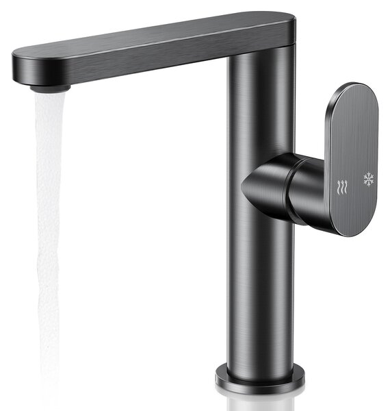 Miscelatore monocomando moderno per lavabo – Rubinetteria da bagno in alluminio