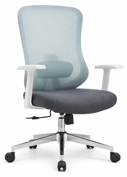 Sedia da ufficio ergonomica con schienale in rete e braccioli regolabili