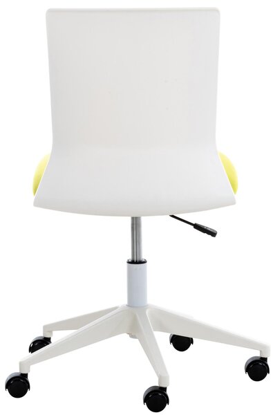 Sedia da ufficio ergonomica Apolda, colore verde, materiale: tessuto