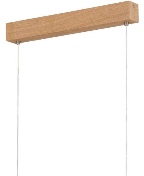 Eglo 39344 - Lampadario LED su cavo CLIMENE LED/17W/230V + LED/4,2W rovere