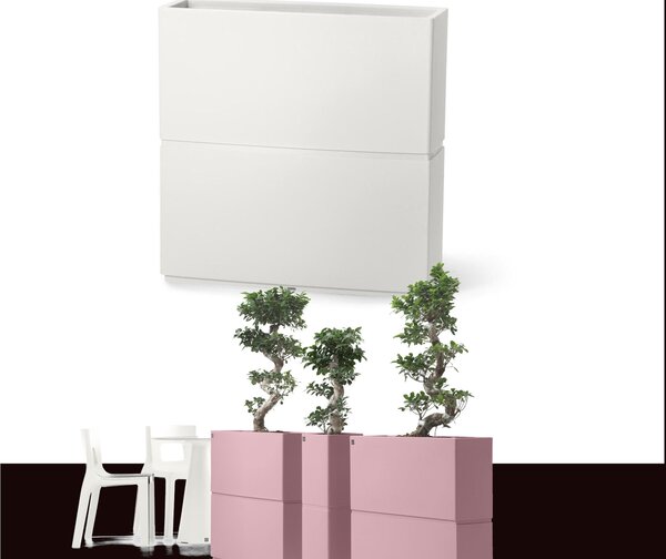 Fioriera Alta DUNE in Polietilene � una fioriera dal design Lineare Dimensioni 80x27xh 80 cm in grado di delimitare con eleganza ampi spazi Colore Perla