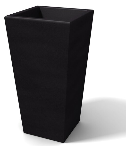 Porta vaso Vaso in polietilene EGIZIO LISCIO 32x22x53 cm ideale per arredare al meglio sia un ambiente interno che esterno Grafite