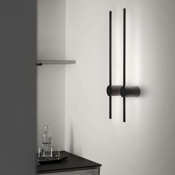 Ideal Lux - Applique a LED ESSENCE LED/12W/230V 4000K 70 cm CRI 90 nero