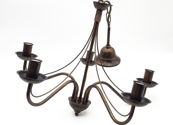 Lampadario a catena ANTON 5xE14/15W/230V, finitura bronzo