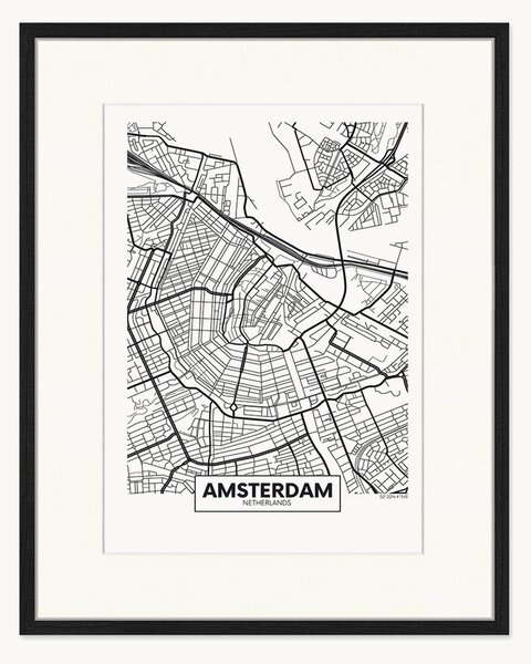 Poster incorniciato Amsterdam