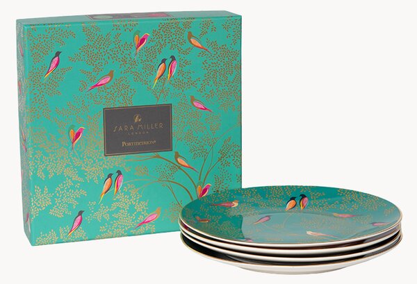 Set di 4 piatti da dessert in Fine China Sara Miller London Chelsea