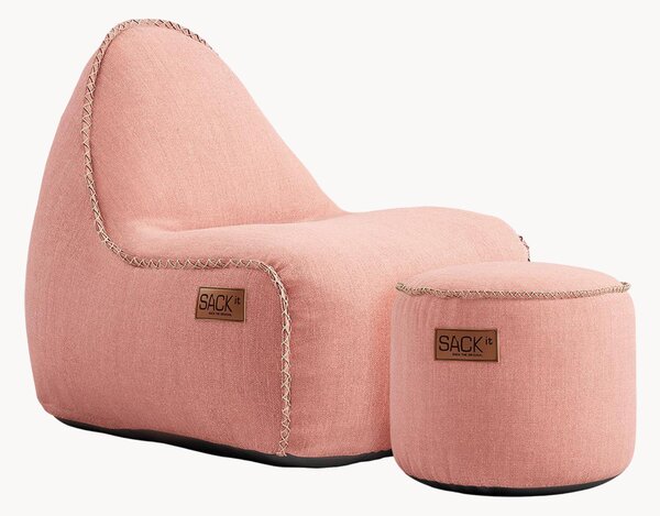 Pouf sacco da giardino con poggiapiedi Cobana Junior