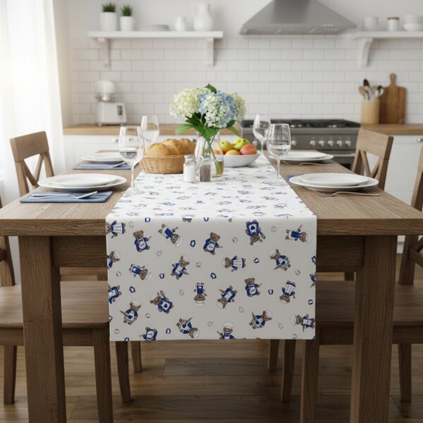 Runner da tavolo orsacchiotto chef in blu
