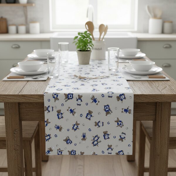 Runner da tavolo orsacchiotto chef in blu