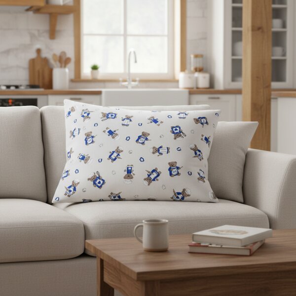Federa cuscino orsacchiotto chef in blu