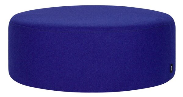 Poggiapiedi blu con rivestimento in lana Folk – noo.ma