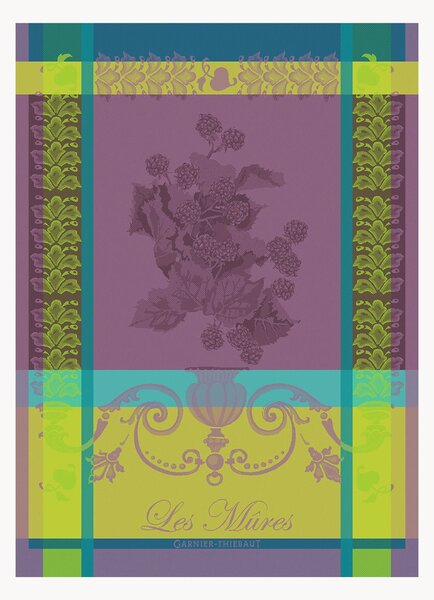 Set di 4 strofinacci jacquard Les Mures