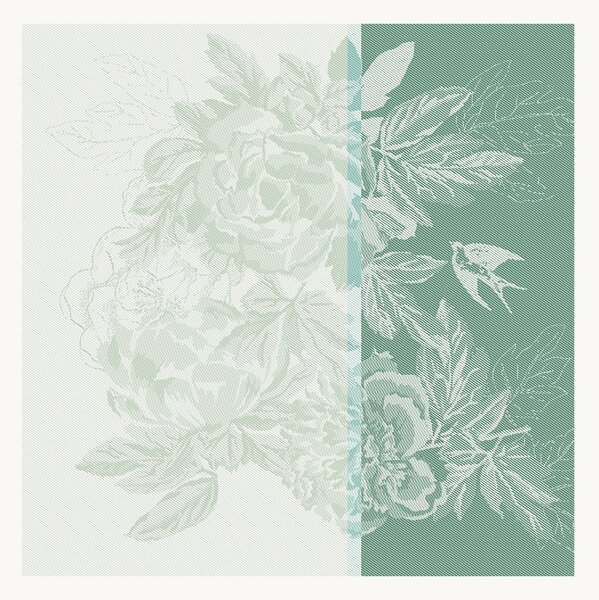 Set di 4 tovaglioli jacquard Jardin De Pivoines