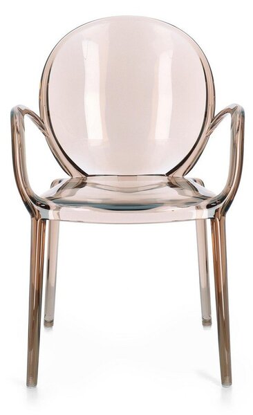 Sedia da esterno marrone chiaro in plastica Camilla – Bizzotto